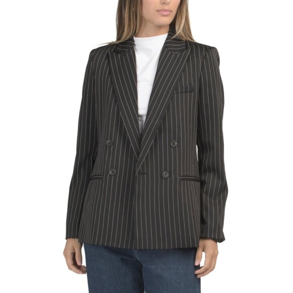 TAHARI ASL Black/white Pinstripe Blazer - Picture 1 of 2